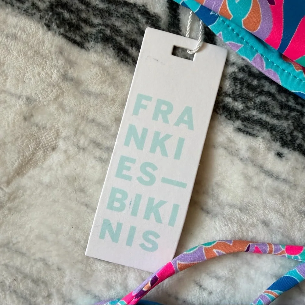 NWT Frankie’s Bikinis Halo Strapless Bikini Set size XS - Picture 5 of 11